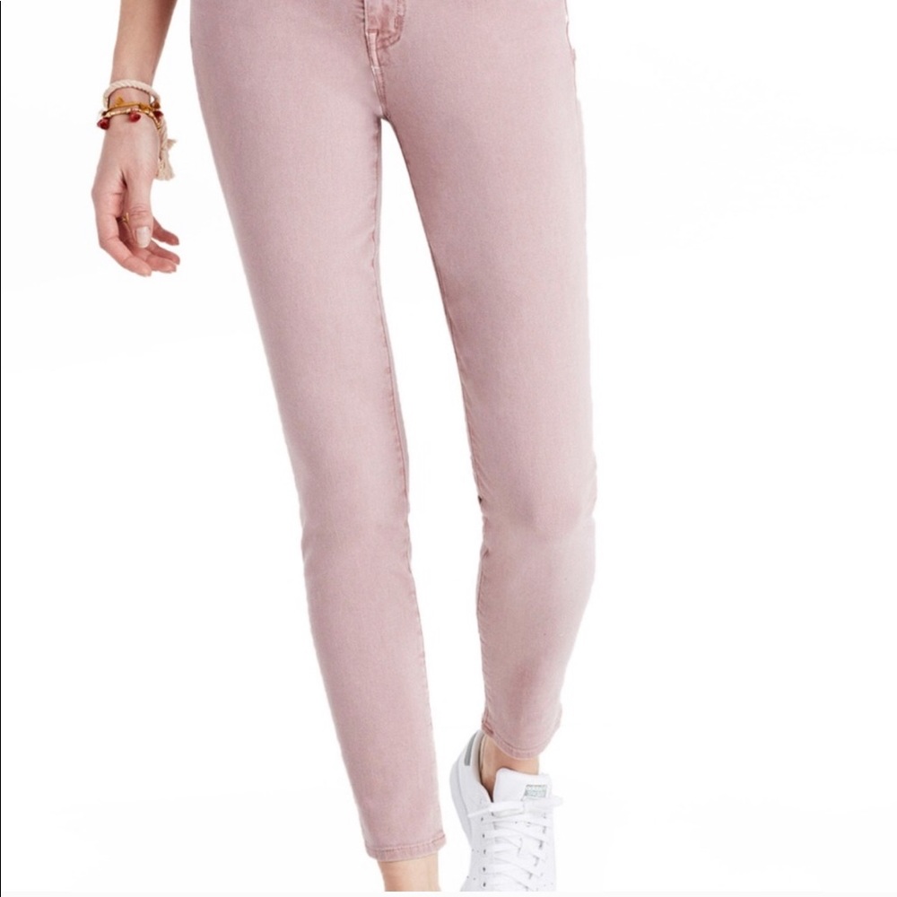 Madewell 9” High Riser Skinny Crop - Mauve
